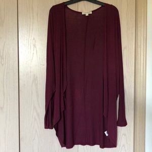 Oversized burgundy cardigan 🍂